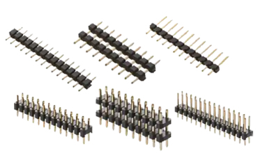 PBT ピンヘッダーPSS-41/42(T〇(角ピン)2.54mmピッチ ストレート(1列・2列) 段重ね固定型/回路切替型